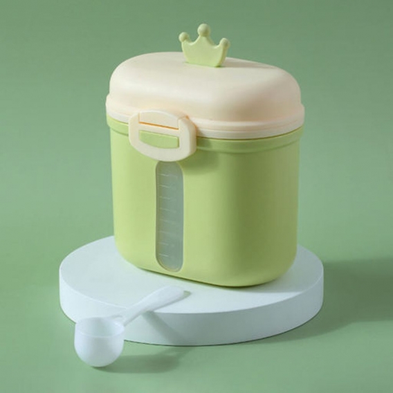 Milchpulverkasten Snack Container Geruchlos mit Scoop Baby Formel Dispenser für Kleinkind Farbe Grün groß