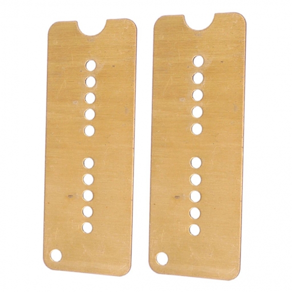 2 Stück Humbucker Pickup Grundplatte , Farbe Messing