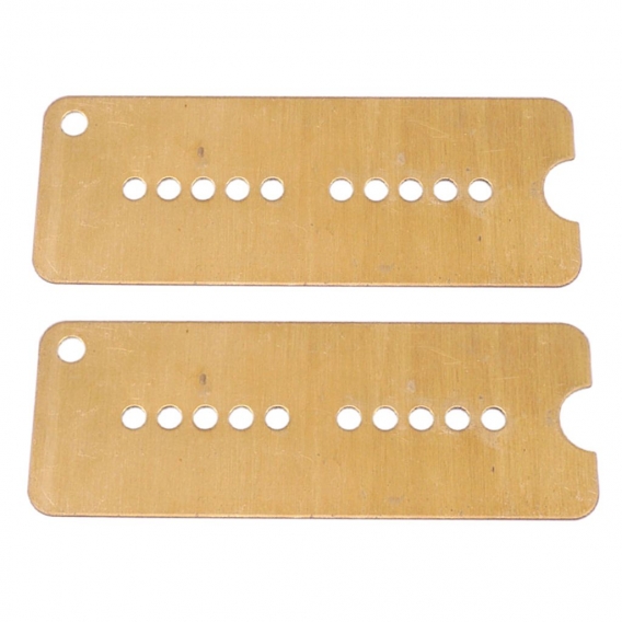 2 Stück Humbucker Pickup Grundplatte , Farbe Messing