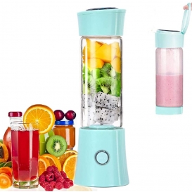 More about AcserGery Tragbarer Saftmixer, Milchshake, Obst- und Gemüsepresse, Mixer, 480 ml, BPA-frei, Mini-USB-Smoothies, 100 W, für Sport