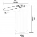 AcserGery Wiederaufladbare elektrische Wasserpumpe Elektrischer Spender Automatische Wasserpresse AE406