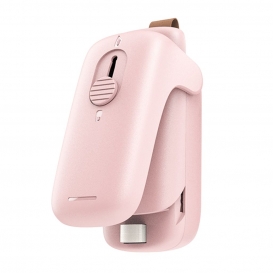 More about Mini Versiegelungsmaschine Bag Sealer mit Cutter, 2 in 1 Küche Hand Verschlussgerät für Lebensmittellagerung (Rosa)