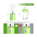 AcserGery Tragbarer Mini-Mixer 2 in 1 BPA-freier Saftbecher mit 320 + 350 ml für Sport und Reisen, 6 Smoothie- und Milchshake-Mi