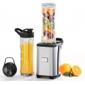 AcserGery 350-W-Mixer Smoothie-Mini-Mixer mit 2 tragbaren 600-ml-Flaschen, 2 BPA-freien Deckeln und Edelstahlgehäuse