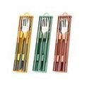 AcserGery 3pcs / set 2pcs / set Wiederverwendbares Besteckset in Lebensmittelqualität Reiselöffel und Gabelset Essstäbchen 304 E