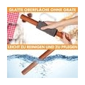 AcserGery Nudelholz,Teigroller aus Sapele Holz für Nudelteig,Fondant,Pizza,Keks und Mürbeteig Das perfekteBackzubehör für Bäcker