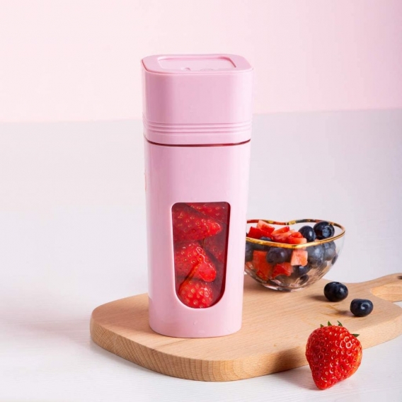 AcserGery Tragbarer Mixer, Mini-Mixer mit USB, Smoothie-Mixer für Milchshake, Fruchtsaft. 350 ml tragbarer Mini-Mixer für Weihna