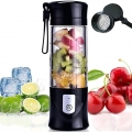 AcserGery Tragbarer Fruchtmixer, Mini-USB-Mixer für Smoothie, Milchshake, Fruchtsaft, tragbarer Mixer 350-420ml 6 Klingen für Sp