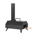 Pizzaofen Outdoor, Pizzamaker, Pizza-Pelletofen inkl. 11-Zoll-Pizzastein, pulverbeschichtetes Eisen ＃ Schwarz