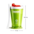 Kompakter Maker und Instant-Becher mit Gefrierkern für Einzelportionen von Smoothies, Slushes und Shakes in wenigen Minuten, BPA