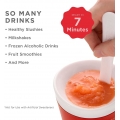 Kompakter Maker und Instantbecher mit Gefrierkern für Einzelportionen von Smoothies, Slushes und Shakes in wenigen Minuten, BPA-