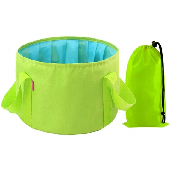 AcserGery Faltbarer Eimer, faltbarer Wassersack für Waschbecken, für Outdoor, Camping, Garten, Angeln, Strand, Picknicks, 15 l, 