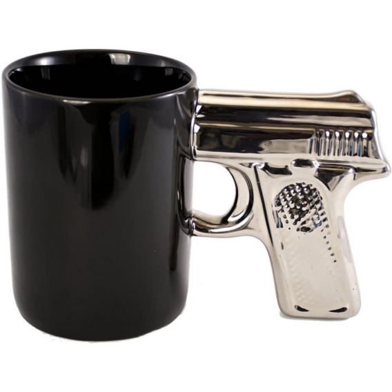 Pistolengriff-Kaffeebecher, Galvanik-Griffpistolenbecher, Galvanikpistolen-Keramikbecher