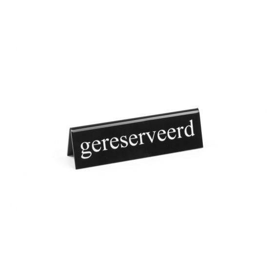 HENDI Tischschild            réservé 130x35x40 mm schwarz - weiß