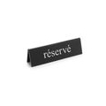 HENDI Tischschild            réservé 130x35x40 mm schwarz - weiß