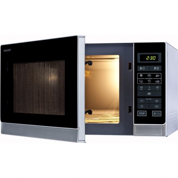 Sharp R-342(IN)W - Countertop (placement) - 25 l - 900 W - Berührung - Silber - 31,5 cm