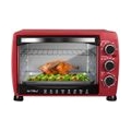 WOLTU BF09rt Mini Backofen 20 Liter Pizzaofen Glastür mit Backblech mit Timer 100-250°C 1400 Watt Rot