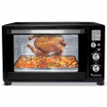 Digitaler Minibackofen (45L) mit Umluft, 2200W, Drehspieß, Pizzaofen, Grill