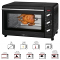 Clatronic Multi-Backofen MBG 3728, 30 Liter Backraum, Umluft + Ober- und Unterhitze, 90 Minuten-Timer mit Endsignal, schwarz