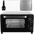 Mini Backofen 1050 W Silber Miniofen 12 L Pizzaofen Pizza Mini Ofen Timer Pizzaminiofen Minibackofen