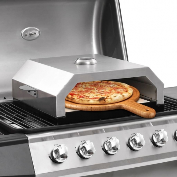 vidaXL Pizzaofen mit Keramikstein fš¹r Gas-Kohlegrill