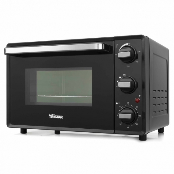 【Modernen Design】Minibacköfen Tristar Mini|Backofen 1300 W 19 L Schwarz Produktgröße:46,5 x 31,5 x 42 cm Hochwertiger Möbel|Heim