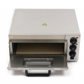 2KW Elektrischer Pizzaofen Edelstahl Pizza-Backofen 1 Kammer Pizza Ofen W/ Timer 50-350 ° C