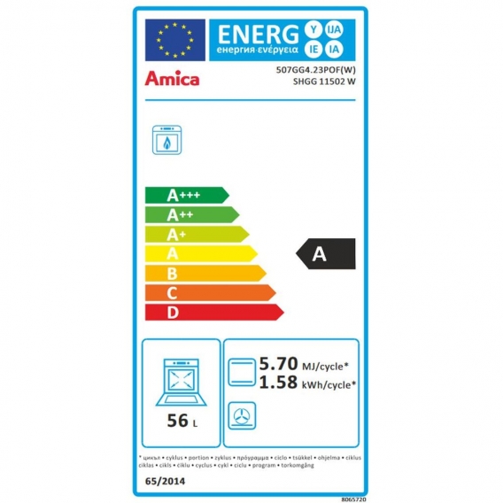 Amica SHGG 11502 W Gas-Standherde - Weiß