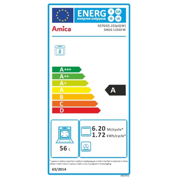 Amica SHGG11560W Gas-Standherde - Weiß