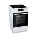 Gorenje ECS5350WPA Standherd Weiß 50 cm, Glaskeramikkochfeld mit 2-Kreis- / Bräterzone, IconLED, SoftClose, Heißluft, XXL Volume