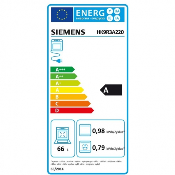 Siemens Elektroherd iQ300 HK9R3A220, freistehend, weiß