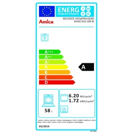 More about Amica - SHGG 910 100 W - Gas-Standherd - 60 cm - A