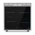 Gorenje EITP6576XP Standherd Edelstahl 60 cm mit Heißluft, Pyrolyse und Induktionskochfläche, Bridge- und BoostFunktion, SoftClo