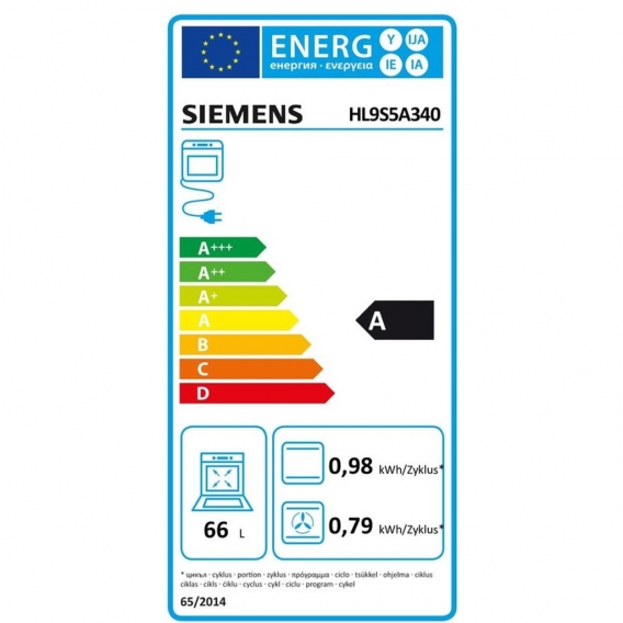 Siemens HL9S5A340 Elektro-Standherde - Schwarz