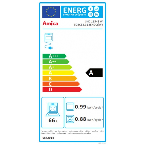 Amica Elektroherd SHC 11543 weiß