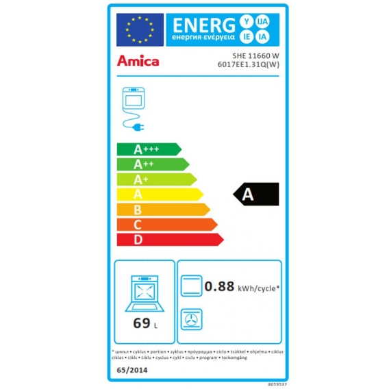 Amica SHE 11660 W Elektro-Standherde - Weiß