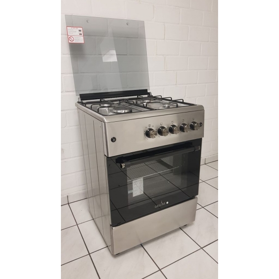 Gasline Gas Standherd SHGG6060FGIX Gasbackofen mit Grill Umluft 60cm 4 Flammig Edelstahl