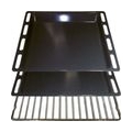 Kaiser EG 6374 Sp Gas Backofen 79L autark Grill Selbstreinigung Umluft Schwarz Glas