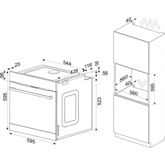 Amica - EBSX 949 600 E - Injection-Steam Einbaudampfgarer - Edelstahl