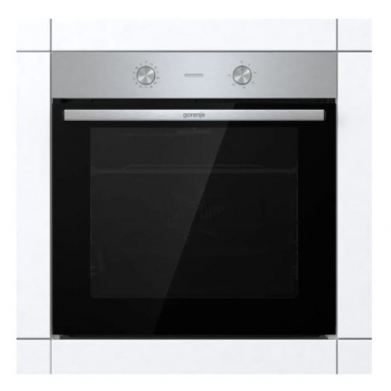 Gorenje BO 6717 E03X, Integriert, Silber, Edelstahl, Edelstahl, Emaille, Drehregler, Slowenien