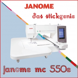 More about Janome Memory Craft 550e Stickmaschine 4 Stickrahmen inclusive