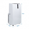 VINGO Mobiles Klimagerät 12000BTU 4 in 1 mit Abluftschlauch, Klimaanlage Luftentfeuchter Ventilationsfunktion 24h-Timer