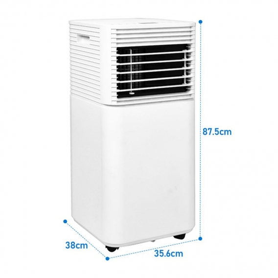 EINFEBEN Mobiles Klimagerät Klimaanlagen 7000BTU 4 in 1 mit Abluftschlauch, Klimaanlage für Räume bis 30 m³ Luftentfeuchter Vent