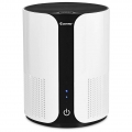 GOPLUS Desktop Luftreiniger, Air Purifier mit 3-Stufen-Filterung, Luftwäscher3-in-1 mit NegativerIonenfunktion mit HEPA-Filter u