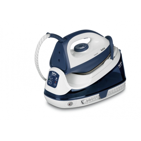 Tefal Fasteo SV6040 Dampfbügelstation 2200 W 1,2 l Keramik-Bügelsohle Blau, Weiß