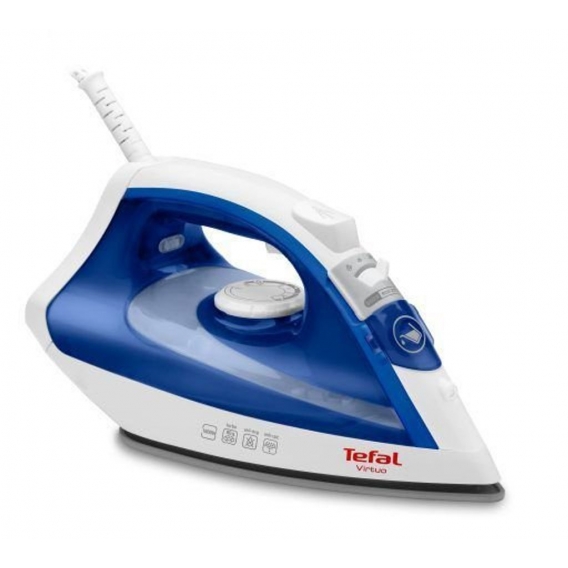 Tefal FV1711 Dampfbügeleisen (kabelgebunden, Eco-Modus, 200 ml Wassertank, Blau)