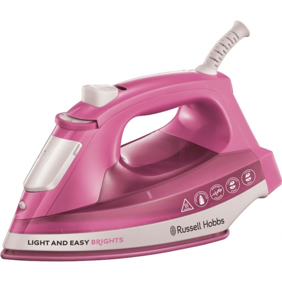 RUSSELL HOBBS Dampfbügeleisen Bügeleisen Rosa Light And Easy Brights Rose 2400 W