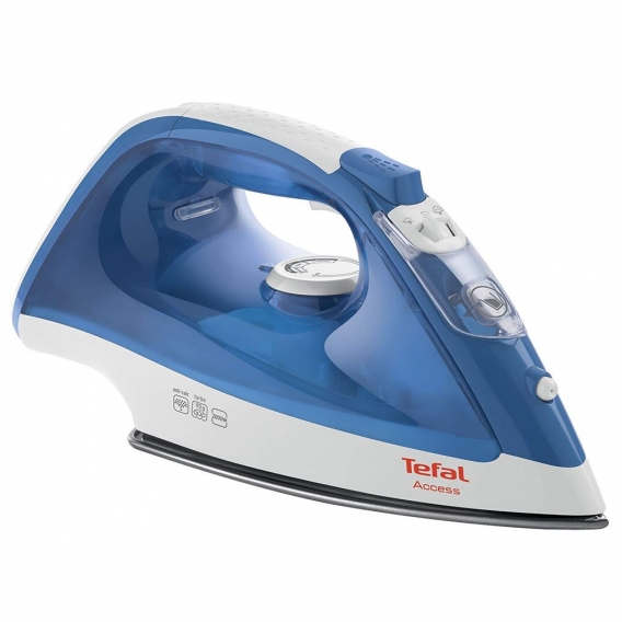 Tefal Access Dampfbügeleisen, antihaftbeschichtete Bügelsohle, extra Dampfstoß 90 g/min, Selbstreinigungsfunktion, blau