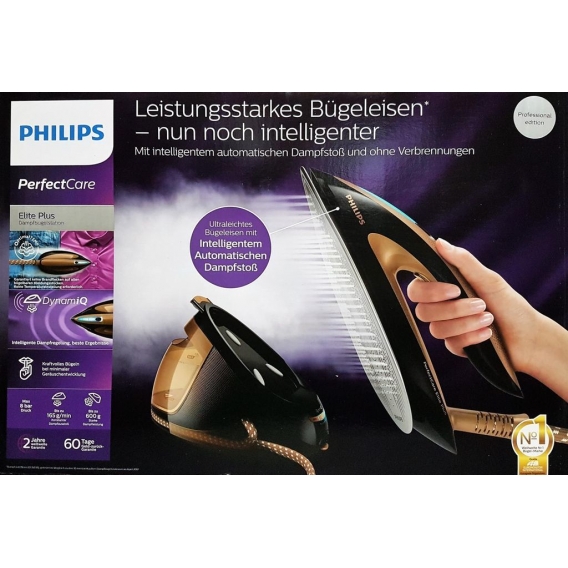 Philips GC9682/80 PerfectCare Elite Plus, Dampfbügelstation, kupfer/schwarz