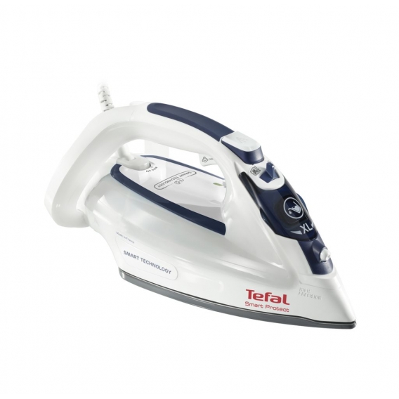 TEFAL Bügeleisen Smart Protect FV4981 Dampfbügeleisen Durilium-Sohle 180g/min